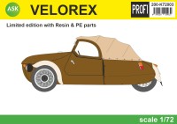 Art Scale 200-K72003 Velorex - Limited edition with Resin & PE parts 1/72