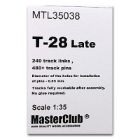 Master Club MTL-35038 Траки металл T-28 1/35