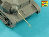 Aber 35L258 20mm gun barrel with prototype muzzle brake for nkm wz.38 FK-A used on TKS Tankette (designed to be used with IBG and RPM models kits) 1/35