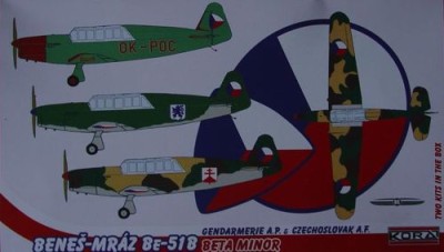 Kora Model 72166 Benes-Mraz Be-51B - military (2 resin kits) 1/72