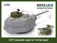 Miniarm 35191 Ком. башенки Т-34, два варианта: литая, сварная 1/35