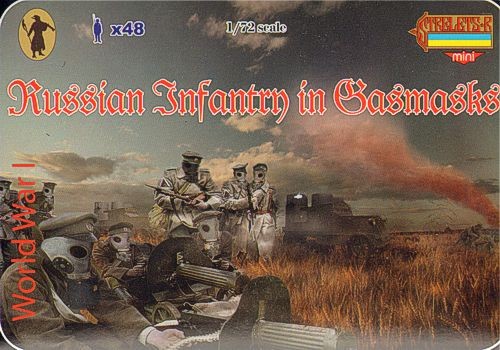 Strelets STRM058 Russian (WWI) Infantry in Gas Masks WWI 1/72