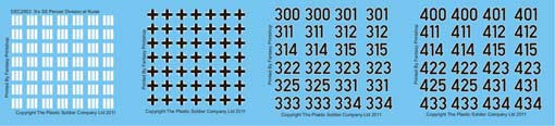 Plastic Soldier DEC2003 Decals for 3rd SS Panzer Division at Kursk (1/72)