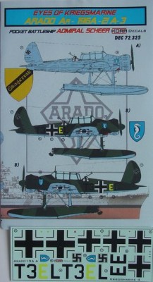 Kora Model DEC72325 Ar-196A-2/A-3 (ADMIRAL SCHEER) декали декали 1/72