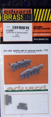 Eduard 672250 BRASSIN 1/72 Spitfire Mk.Vc exhaust stacks (AIRF)