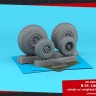 Armory ARAW32315 Consolidated B-24 Liberator wheels with weighted tyres type "c" 1/32