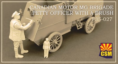 Copper State Models F35-027 Фигура, Старшина канадской мотострелковой бригады MG с кисточкой в руках 1/35