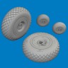 Eduard 6481057 BRASSIN P-40E wheels diamond tread (EDU) 1/48