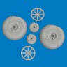 Eduard 6481057 BRASSIN P-40E wheels diamond tread (EDU) 1/48
