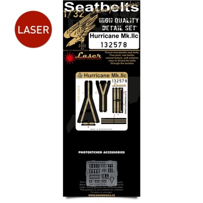 HGW 132578 Seatbelts Hurricane Mk.IIc (laser) 1/32