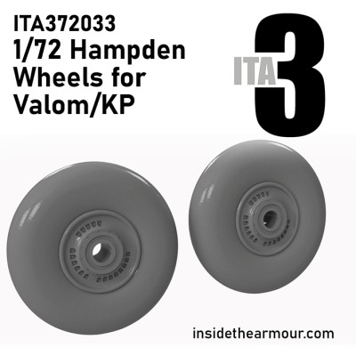 Inside the Armour ITA372033 Weighted Wheels for Handley-Page Hampden 1/72