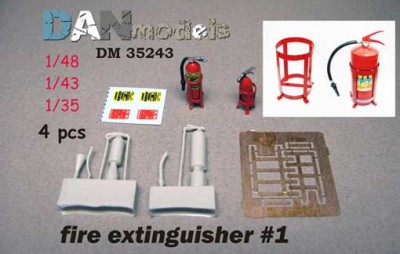 Dan models 35243 Огнетушители на подставке. Набор №1. 1/35/1:48