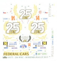 Reji Model 43075 Peugeot 206 WRC '25 years Federal Cars', 2015 1/43