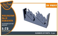 Clear Prop CPA72203 Welington Mk.II exhausts (AIRFIX) 1/72