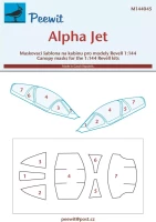Peewit M144045 Canopy mask Alpha Jet (REV) 1/144