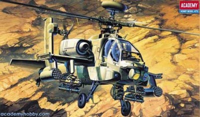 Academy 12262 Вертолет AH-64A 1/48