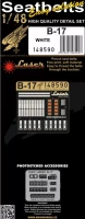 HGW 148590 Seatbelts B-17 White (laser) 1/48