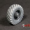 ЭВМ RS35159 ГАЗ-66 колеса с шиной К-70 на трехсоставном диске (14 шпилек) ГАЗ-66 Звезда 1/35