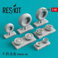 Reskit RS48-0185 F-35 (A,B) wheels set (KITTYH/REV) 1/48