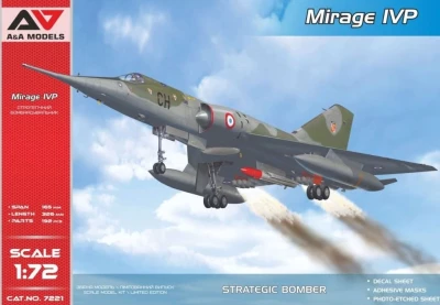 A&amp;A Models 72021 Mirage IVP with ASMP nuclear missile 1/72