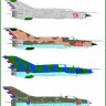 Model Maker Decals MD32161 Mikoyan MiG-21 Around the World - Cuba 1/32
