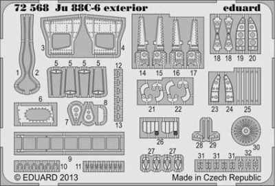 Eduard 72568 Ju 88C-6 exterior