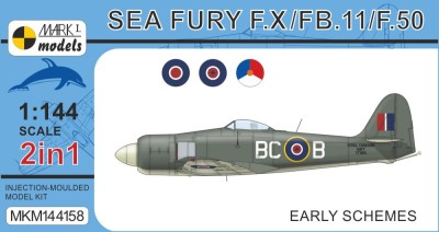 Mark 1 Models MKM-144158 S.Fury F.X/FB.11/F.50 Early Schemes (2-in-1) 1/144