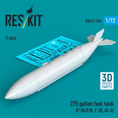 Reskit U72324 275 gallon fuel tank (1 pc.) 1/72