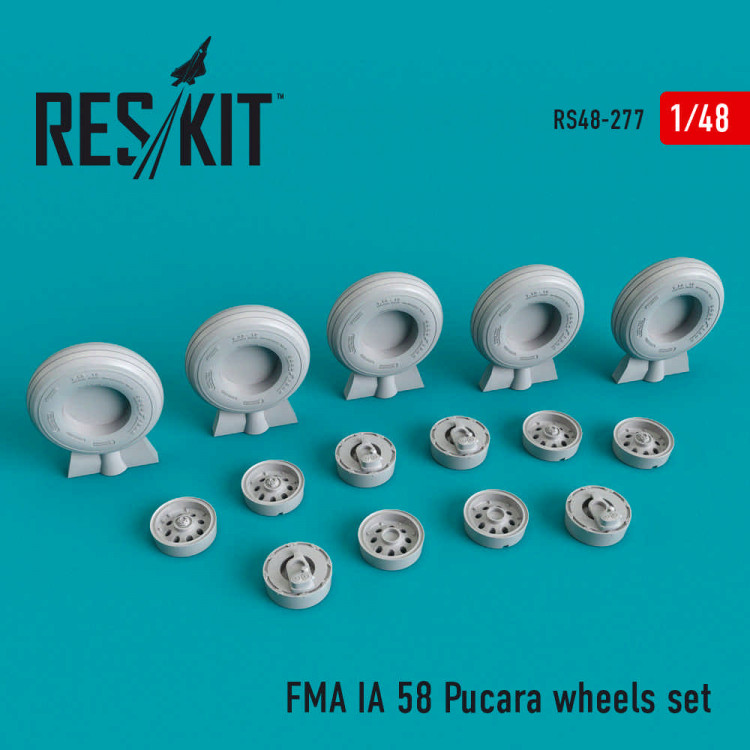 Reskit RS48-0277 FMA IA 58 Pucara (Pucara) колеса (KIN) 1/48