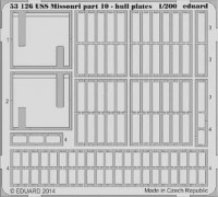 Eduard 53126 USS Missouri part 10 - hull plates 1/200