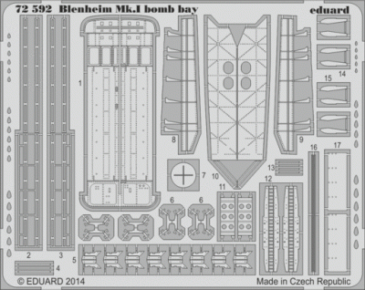 Eduard 72592 Blenheim Mk.I bomb bay