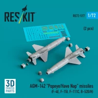 Reskit 72517 AGM-142 'Popeye/Have Nap' missiles (2 pcs.) 1/72