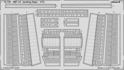 Eduard 72757 SET TBF-1C landing flaps (HOBBYB) 1/72