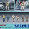 Hasegawa 36007 Набор фигур пилотов Второй мировой войны (WWII PILOT FIGURE SET) 1/48