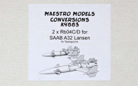 Maestro Models MMCK-4883 1/48 2x Rb04C/D for SAAB A32 Lansen (TARA)