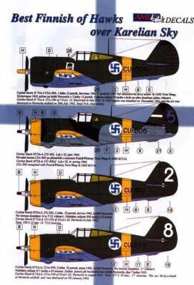 AML AMLD48017 Decals Best Finnish of Hawks Karelian Sky 1/48