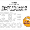 KV Models 48027 Су-27 Flanker-B (KITTY HAWK #KH80163) + маски на диски и колеса Kitty Hawk RU 1/48
