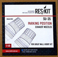 Reskit RSU48-0055 Su-35 parking position exhaust nozzles (GWH) 1/48
