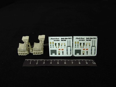 Metallic Details MDR48261 Ejection seat F16F Dassault Rafale x 2 with seatbelts (3d-printed) 1/48