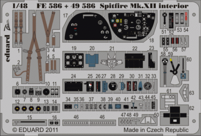 Eduard FE586 Spitfire Mk.XII interior S.A. (Future release)