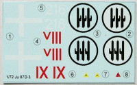 LF Model C7233 Decals for Ju 87D-3 Italian AF (FUJI/ITAL) 1/72