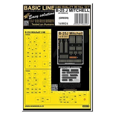 HGW 148824 B-25J Mitchell - green (HKM) BASIC LINE 1/48