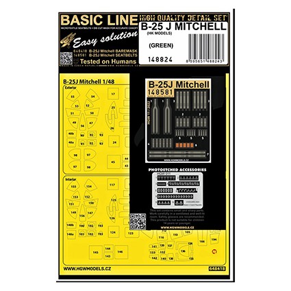HGW 148824 B-25J Mitchell - green (HKM) BASIC LINE 1/48