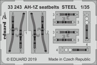 Eduard 33243 1/32 AH-1Z seatbelts STEEL (ACAD)