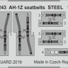 Eduard 33243 1/32 AH-1Z seatbelts STEEL (ACAD)