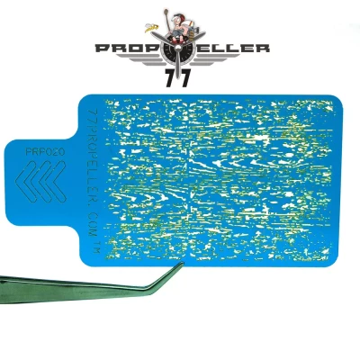 77 Propeller 77PRP020 Airbrush Stencils 'Wood TEXTURE' (90mm x 60mm)