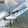 Kovozavody Prostejov 72536 Piper PA-18 'Super Cub' Over Europe (4x camo) 1/72