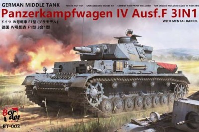 Border Model BT-003 PzKpfw IV Ausf. F (3 IN 1) 1/35