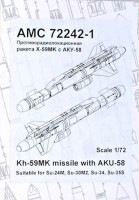 Advanced Modeling AMC 72242-1 Kh-59MK missile w/ AKU-58 launcher (2 pcs.) 1/72