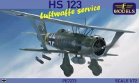 Lf Model P7273 Hs 123 Luftwaffe service (4x camo) 1/72